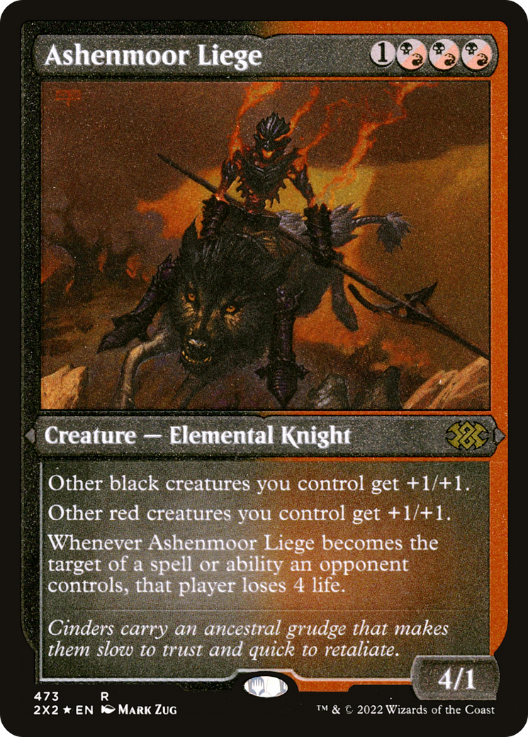 Ashenmoor Liege (Foil Etched) (2X2-473) [Double Masters 2022] Foil