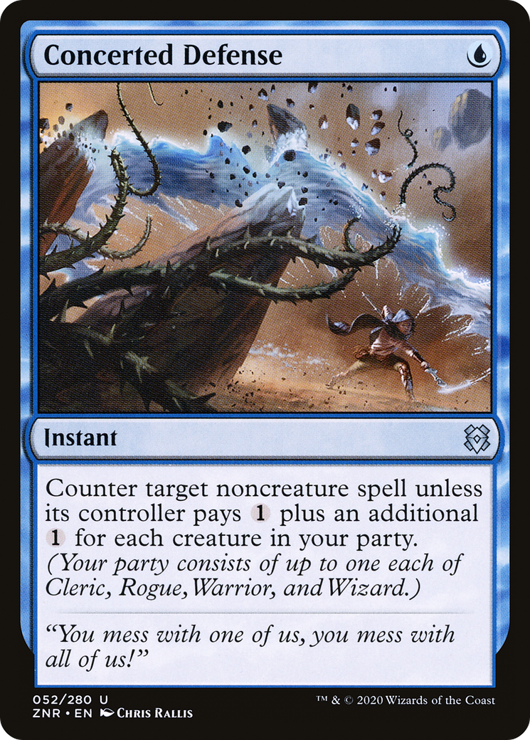 Concerted Defense (ZNR-052) [Zendikar Rising] Foil