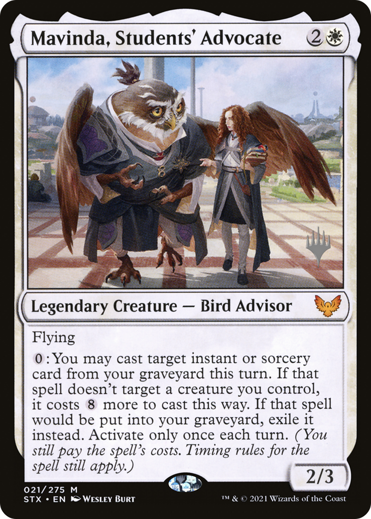 Mavinda, Students' Advocate (PPSTX-021) [Promo Pack: Strixhaven: School of Mages Promos] Foil