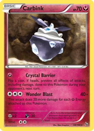 Carbink (68/106) [Deck Exclusives] - Rare