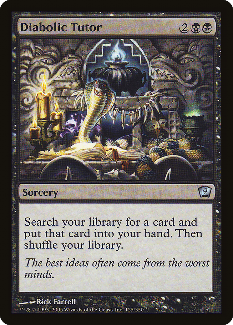 Diabolic Tutor (9ED-125) [9th Edition]