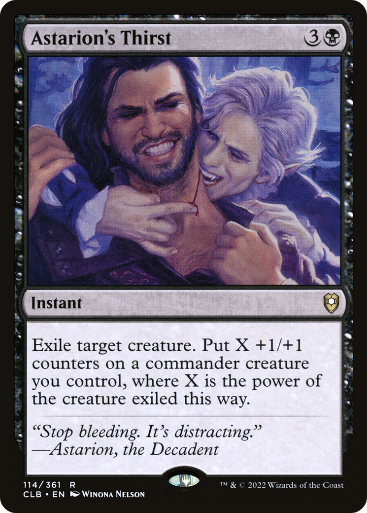 Astarion's Thirst (CLB-114) [Commander Legends: Battle for Baldur's Gate]