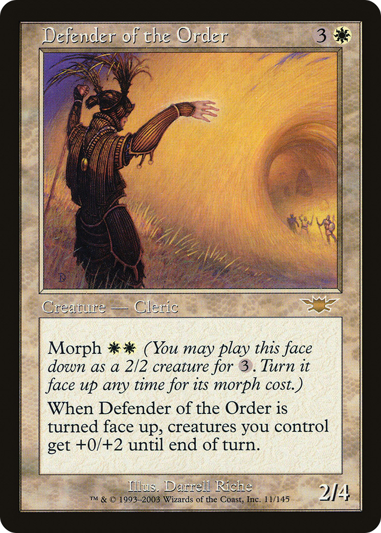 Defender of the Order (LGN-011) [Legions] Foil