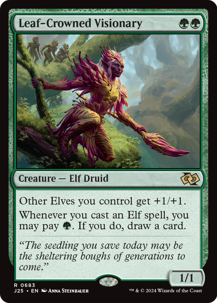 Leaf-Crowned Visionary (J25-683) [Foundations Jumpstart]