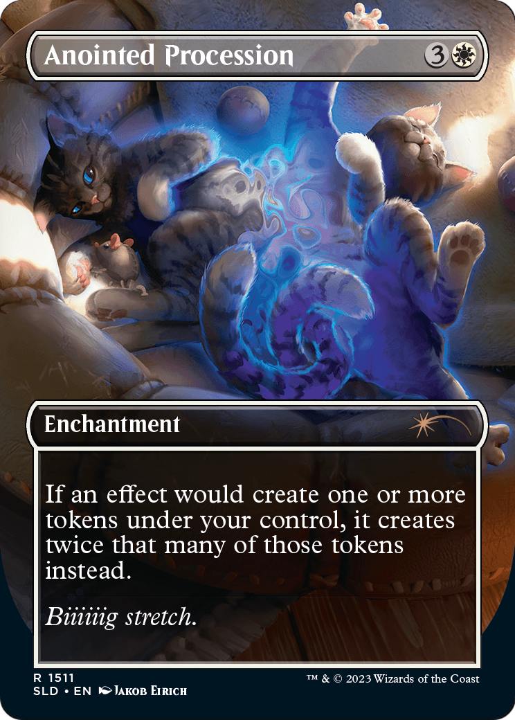 Anointed Procession (SLD-1511) (Borderless) [Secret Lair Drop] Foil