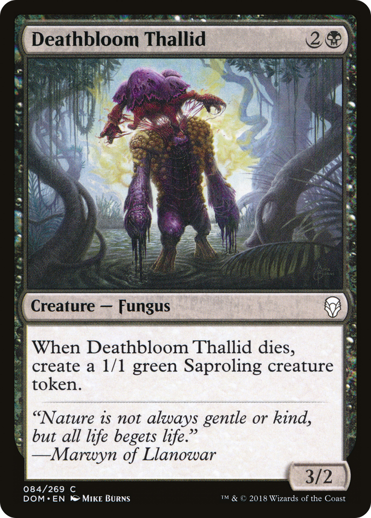 Deathbloom Thallid (DOM-084) [Dominaria] Foil