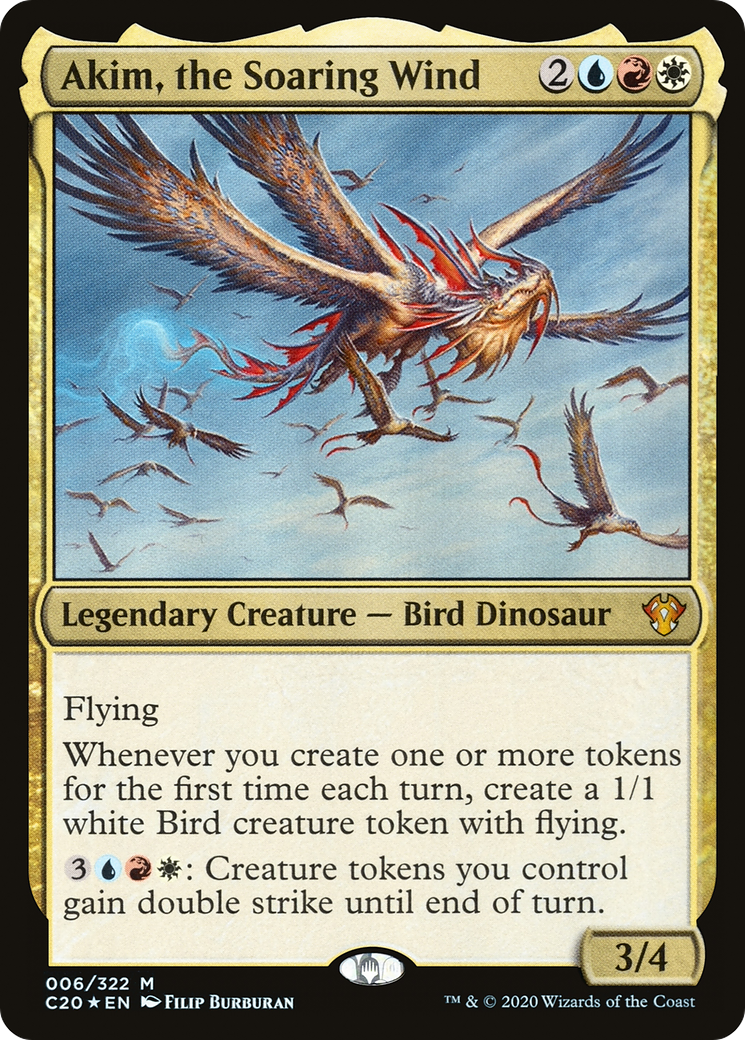 Akim, the Soaring Wind (C20-006) [Commander 2020] Foil