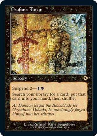 Profane Tutor (Retro Frame) (Foil Etched) (MH2-401) [Modern Horizons 2] Foil