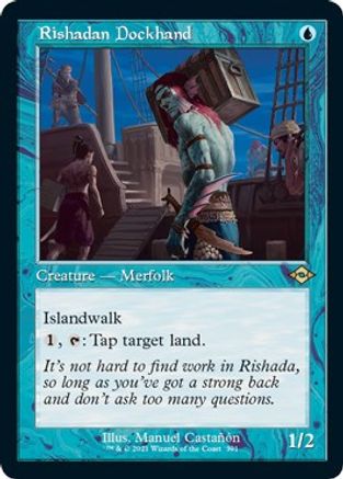 Rishadan Dockhand (Retro Frame) (Foil Etched) (MH2-391) [Modern Horizons 2] Foil