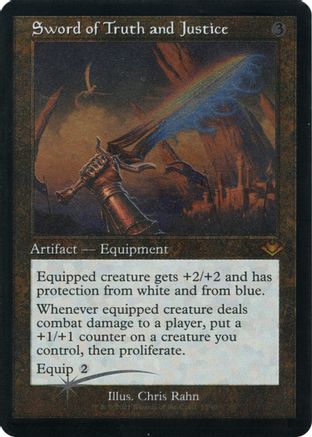 Sword of Truth and Justice (Retro Frame) (Foil Etched) (MH1-032) [Modern Horizons] Foil
