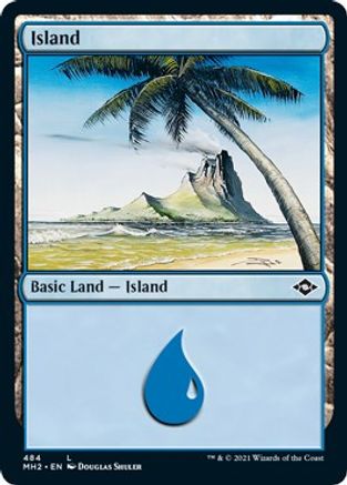 Island (MH2-484) (Foil Etched) [Modern Horizons 2] Foil