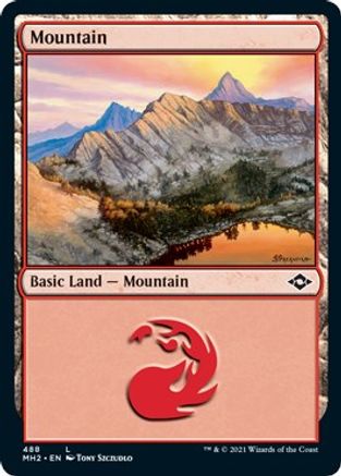 Mountain (MH2-488) (Foil Etched) [Modern Horizons 2] Foil