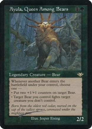 Ayula, Queen Among Bears (Retro Frame) (Foil Etched) (MH1-019) [Modern Horizons] Foil