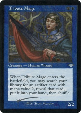 Tribute Mage (Retro Frame) (Foil Etched) (MH1-010) [Modern Horizons] Foil