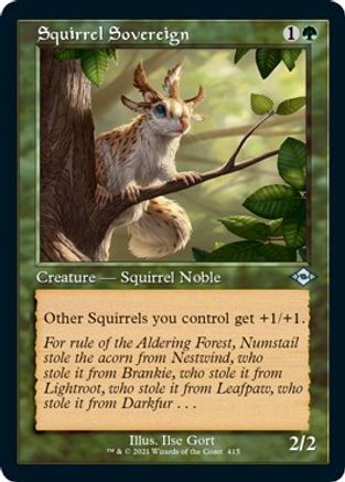 Squirrel Sovereign (Retro Frame) (Foil Etched) (MH2-415) [Modern Horizons 2] Foil