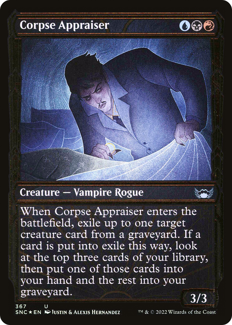 Corpse Appraiser (Gilded Foil) (SNC-367) (Showcase) [Streets of New Capenna] Foil
