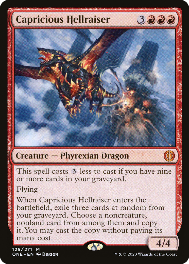 Capricious Hellraiser (ONE-125) [Phyrexia: All Will Be One]