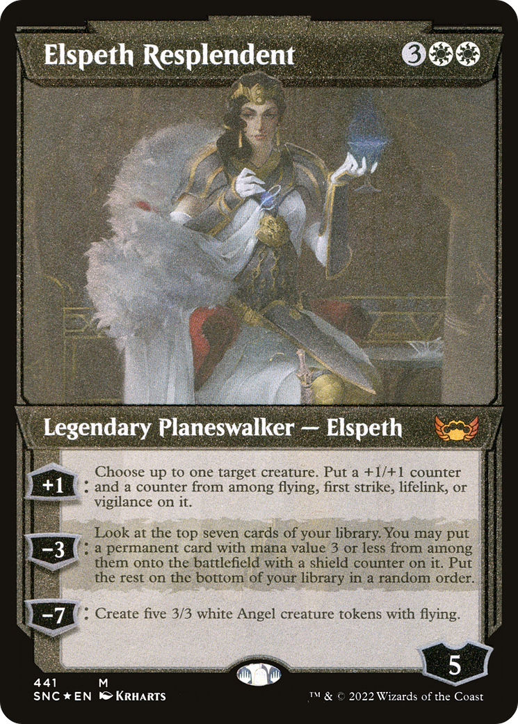 Elspeth Resplendent (Showcase) (Foil Etched) (SNC-441) [Streets of New Capenna] Foil