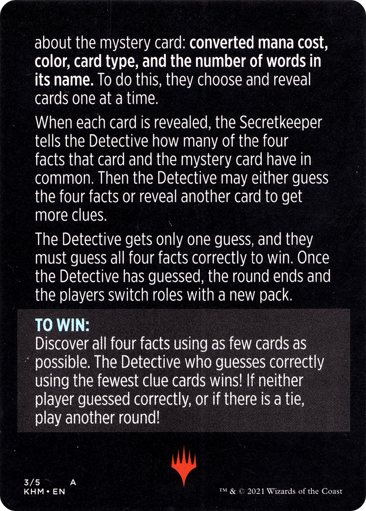 Booster Sleuth // Booster Sleuth (cont'd) (MKHM-003) [Kaldheim Minigames]