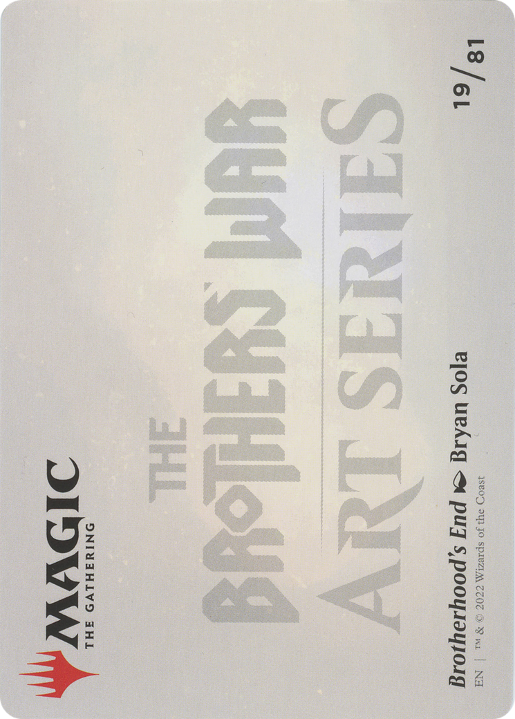 Brotherhood's End // Brotherhood's End (ABRO-019) (Borderless) [The Brothers' War Art Series] Foil