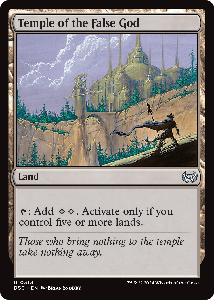 Temple of the False God (DSC-313) [Duskmourn: House of Horror Commander]