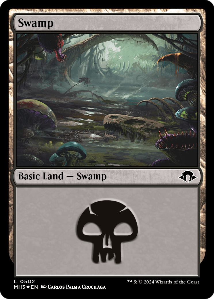 Swamp (MH3-502) (Ripple Foil) [Modern Horizons 3] Foil