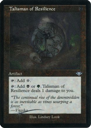 Talisman of Resilience (Retro Frame) (Foil Etched) (MH1-037) [Modern Horizons] Foil
