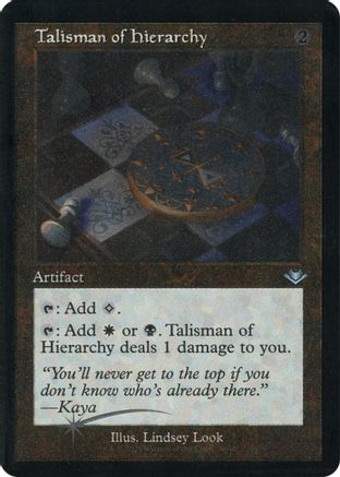 Talisman of Hierarchy (Retro Frame) (Foil Etched) (MH1-036) [Modern Horizons] Foil