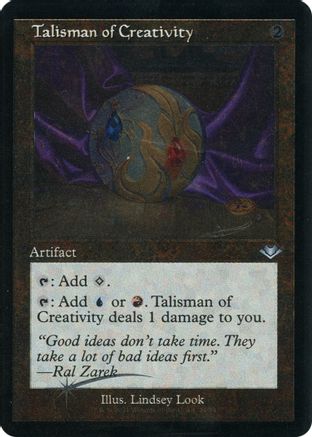 Talisman of Creativity (Retro Frame) (Foil Etched) (MH1-034) [Modern Horizons] Foil