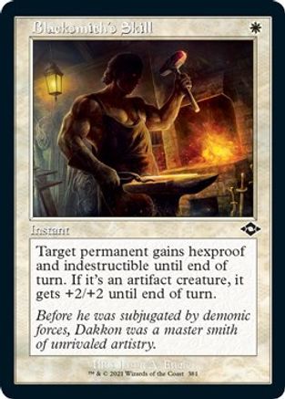 Blacksmith's Skill (Retro Frame) (Foil Etched) (MH2-381) [Modern Horizons 2] Foil