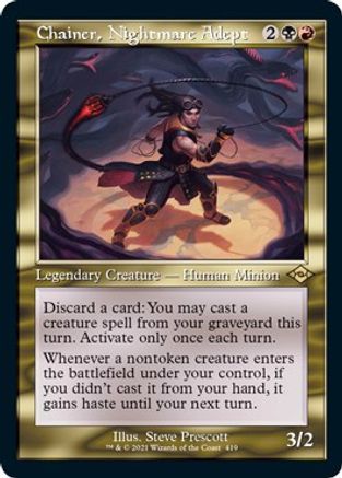 Chainer, Nightmare Adept (Retro Frame) (Foil Etched) (MH2-419) [Modern Horizons 2] Foil
