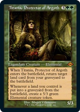 Titania, Protector of Argoth (Retro Frame) (Foil Etched) (MH2-416) [Modern Horizons 2] Foil