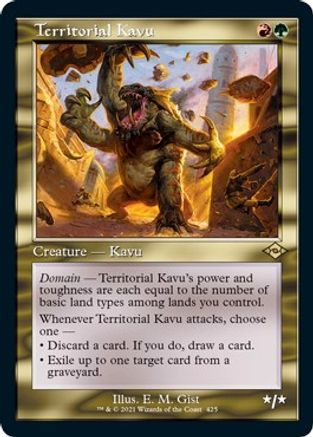 Territorial Kavu (Retro Frame) (Foil Etched) (MH2-425) [Modern Horizons 2] Foil