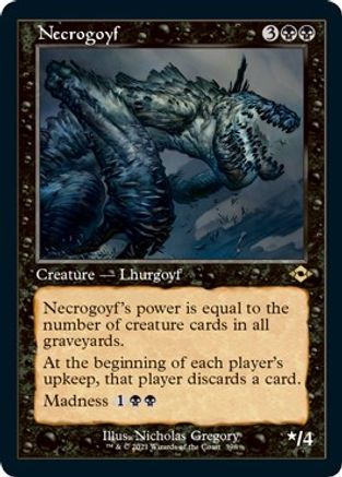 Necrogoyf (Retro Frame) (Foil Etched) (MH2-398) [Modern Horizons 2] Foil