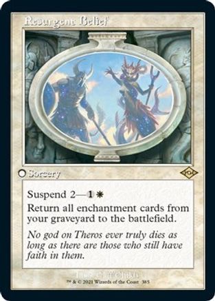 Resurgent Belief (Retro Frame) (Foil Etched) (MH2-385) [Modern Horizons 2] Foil