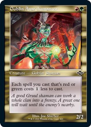 Goblin Anarchomancer (Retro Frame) (Foil Etched) (MH2-421) [Modern Horizons 2] Foil
