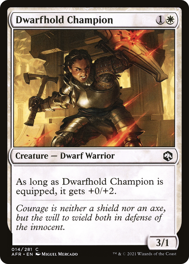 Dwarfhold Champion (AFR-014) [Adventures in the Forgotten Realms] Foil