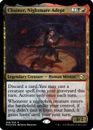 Chainer, Nightmare Adept (Foil Etched) (MH2-289) [Modern Horizons 2] Foil