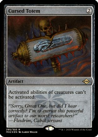 Cursed Totem (Foil Etched) (MH2-295) [Modern Horizons 2] Foil