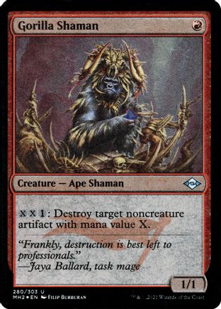 Gorilla Shaman (Foil Etched) (MH2-280) [Modern Horizons 2] Foil