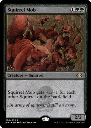 Squirrel Mob (Foil Etched) (MH2-286) [Modern Horizons 2] Foil