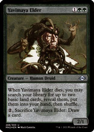 Yavimaya Elder (Foil Etched) (MH2-288) [Modern Horizons 2] Foil