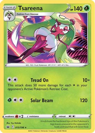 Tsareena (015/198) [SWSH06 Chilling Reign] Reverse Holofoil - Rare