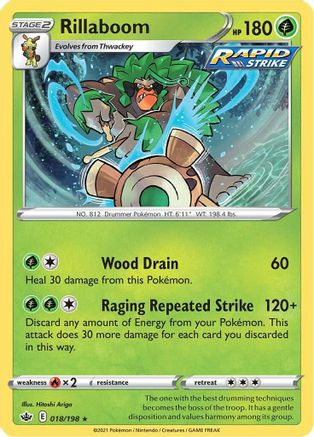 Rillaboom (018/198) [SWSH06 Chilling Reign] Holofoil - Holo Rare