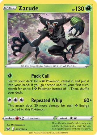 Zarude (019/198) [SWSH06 Chilling Reign] Holofoil - Holo Rare