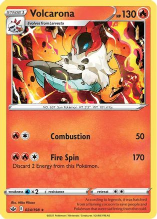 Volcarona (024/198) [SWSH06 Chilling Reign] - Rare