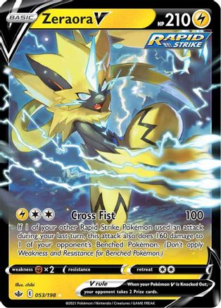 Zeraora V (053/198) [SWSH06 Chilling Reign] Holofoil - Ultra Rare
