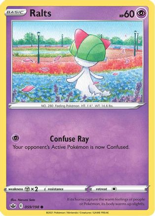 Ralts (059/198) [SWSH06 Chilling Reign] Reverse Holofoil - Common