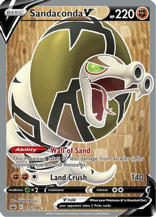 Sandaconda V (Full Art) (175/198) [SWSH06 Chilling Reign] Holofoil - Ultra Rare