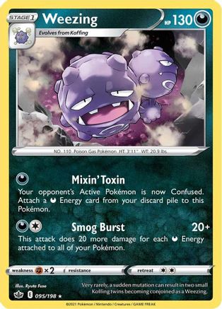 Weezing (095/198) [SWSH06 Chilling Reign] Reverse Holofoil - Rare